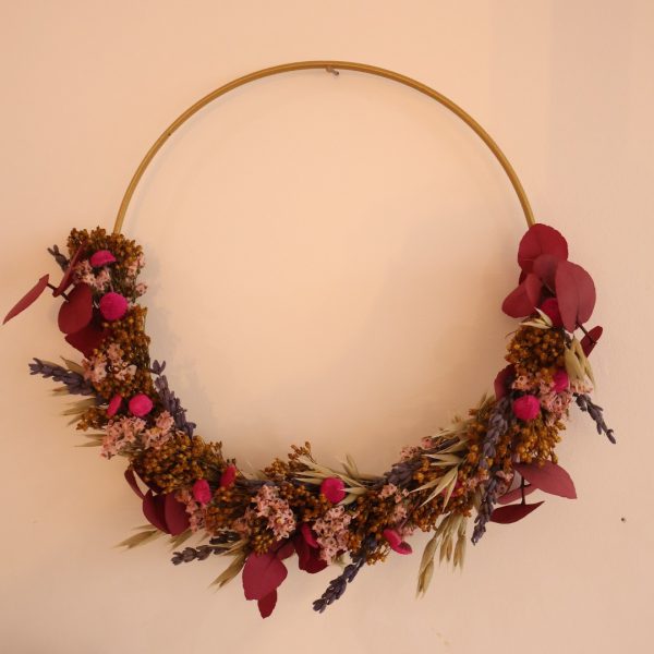 couronne fleurs séchées décoration octave