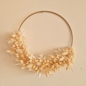 couronne fleurs séchées murale jacques