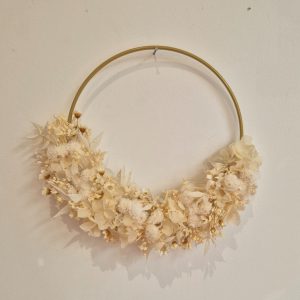couronne fleurs séchées murale leandre