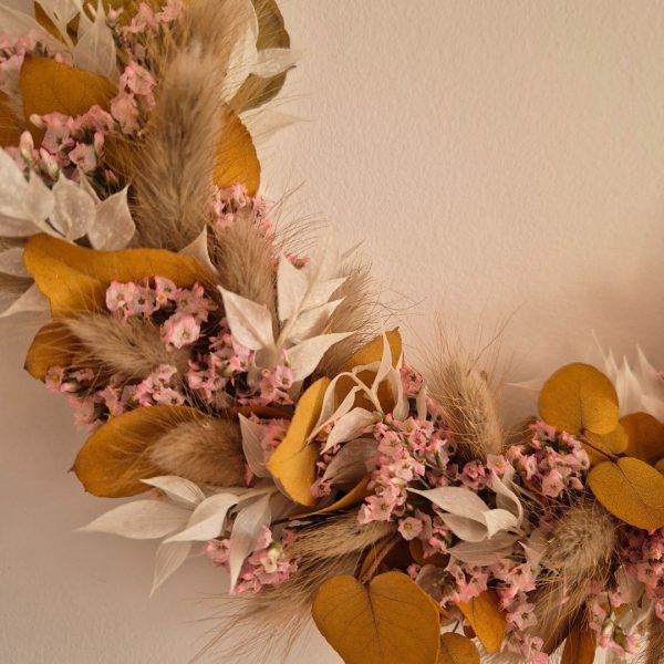 couronne fleurs séchées nature poema