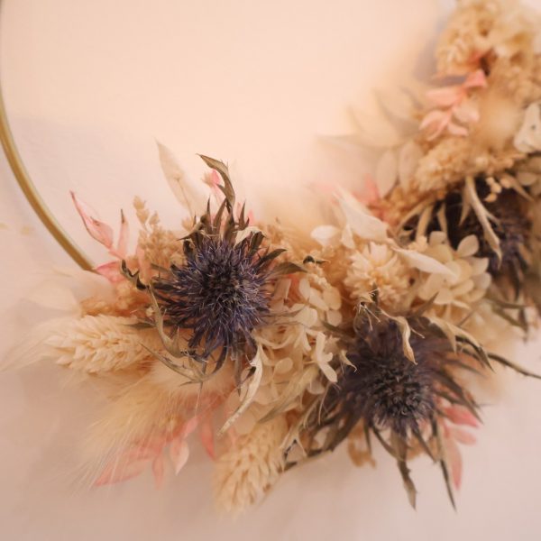 couronne fleurs séchées naturel dante