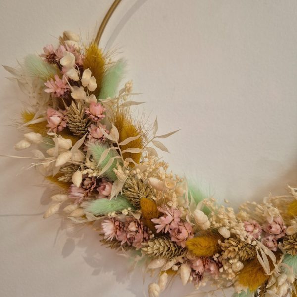 couronne fleurs séchées printemps ariste