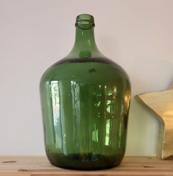 dame jeanne verte vintage deco