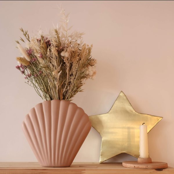 Grand vase coquillage nude