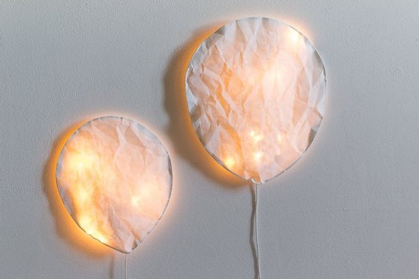 lampes ballon lumineuses murales