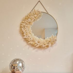 miroir lune séché pampas gertrude