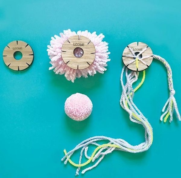 outil fabrication pompons laine