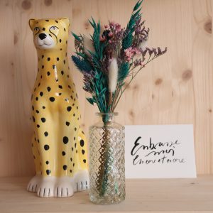soliflore bouteille nid d'abeille