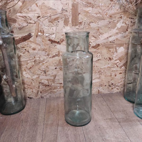 Petit vase bouteille en verre