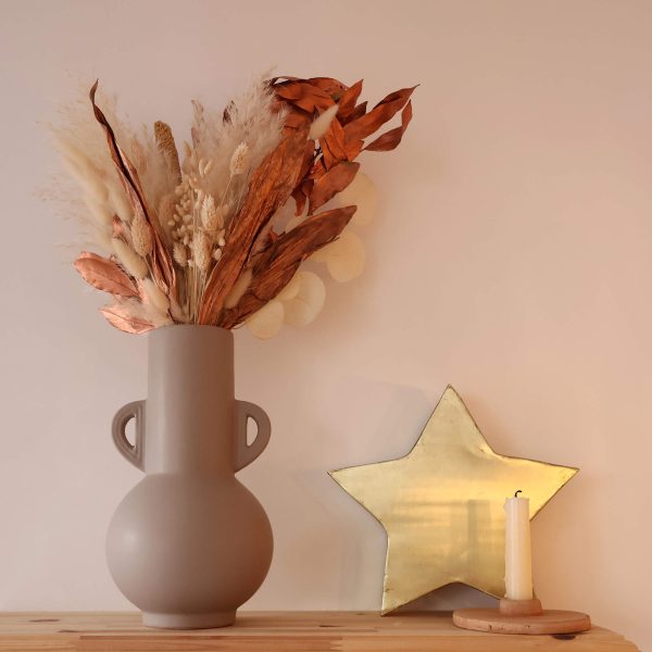Vase en céramique gris