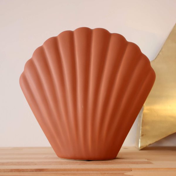 Vase coquillage terracotta