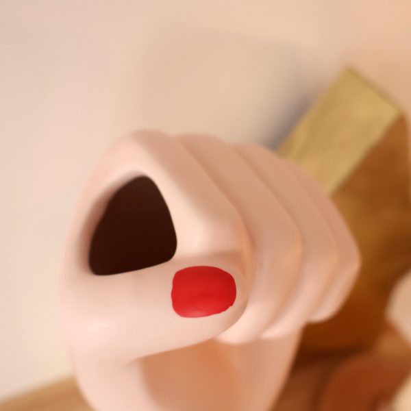 vase girl power blanc soliflore