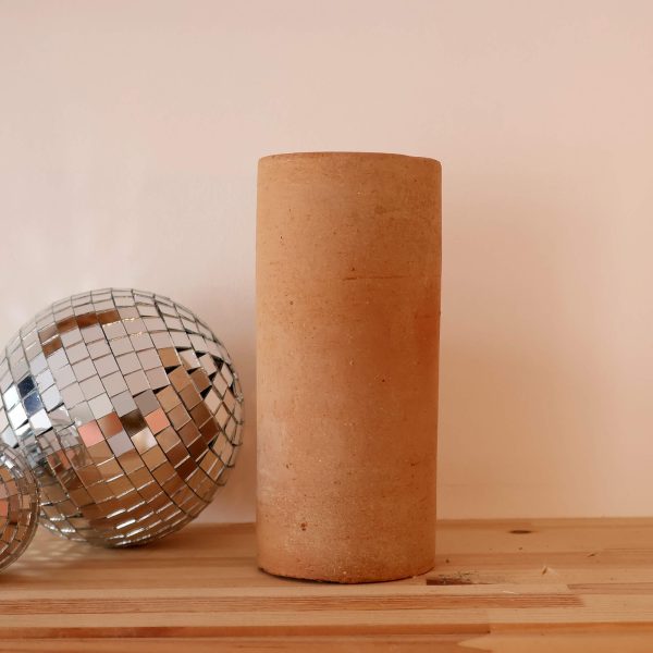 Moyen vase en terre cuite
