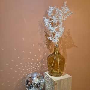 vase verre bouquet ruscus