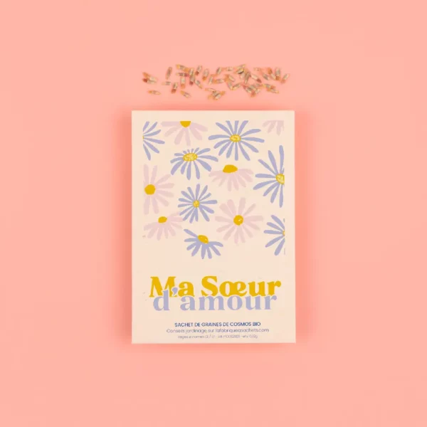 Sachet de graines de Cosmos - Ma sœur d’amour