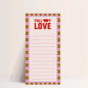 Bloc Note - Full of love