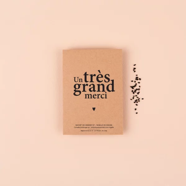 Sachet de graines de Nigelle - Un très grand merci