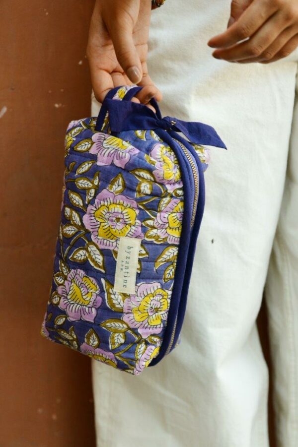 Grande trousse de toilette femme - N°113 Bleu – Image 2