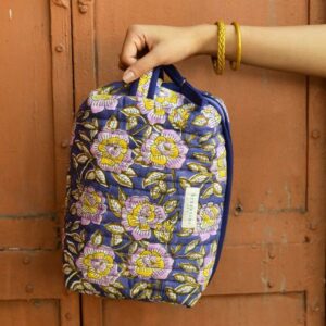 Grande trousse de toilette femme - N°113 Bleu