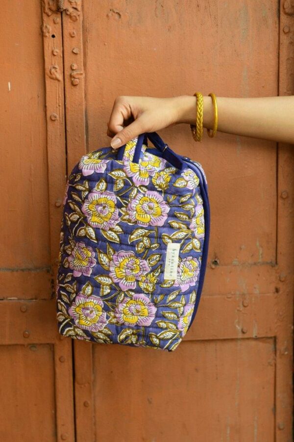 Grande trousse de toilette femme - N°113 Bleu