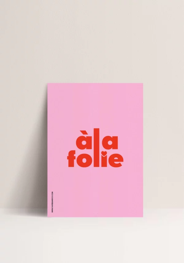 Poster - A la Folie