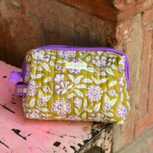 Grande trousse de toilette femme - Carthage Kaki