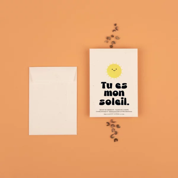 Sachet de graines de Fleurs des champs - Tu es mon soleil