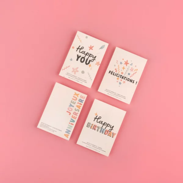 Sachet de graines de Fleurs des champs - Joyeux Anniversaire – Image 3