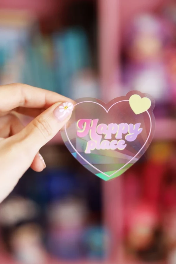 Sticker Suncatcher "Happy Place"