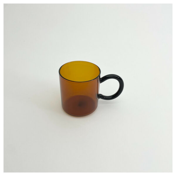 Mug Ambre et anse noir – Image 3