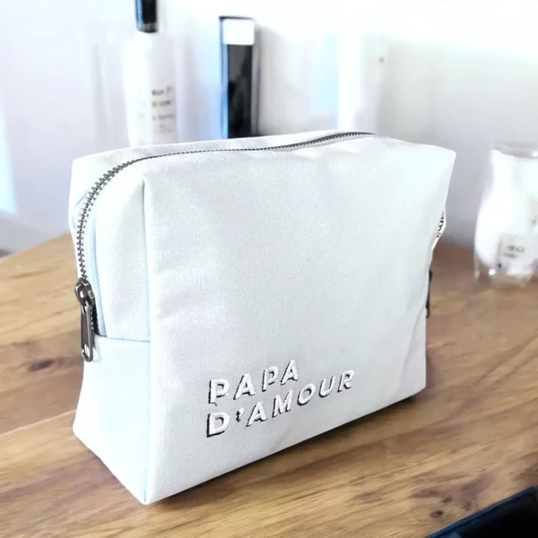 Trousse de toilette Papa d'amour bleu ciel