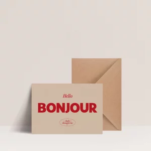 Carte - Bonjour