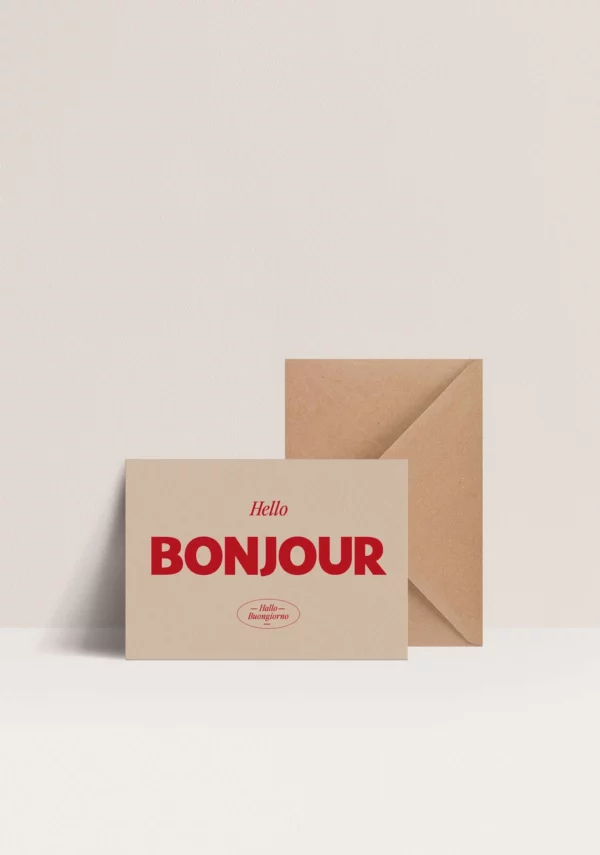 Carte - Bonjour