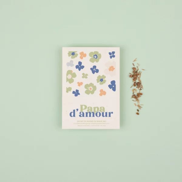 Sachet de graines de Basilic - Papa d’amour