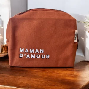 Trousse de toilette Maman d'amour cuivre