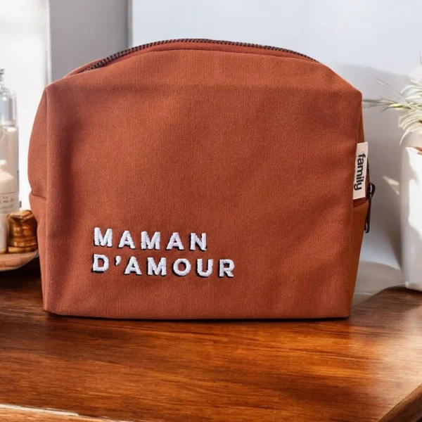 Trousse de toilette Maman d'amour cuivre
