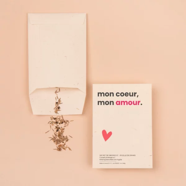Sachet de graines de Nigelle - Mon Cœur Mon Amour – Image 3