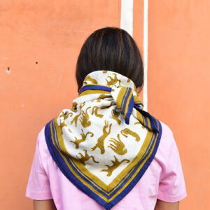 Grand foulard FAUVE Tabac