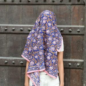 Grand foulard N°115 Cobalt