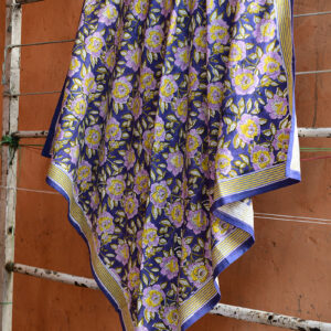Grand foulard N° 113 Bleu