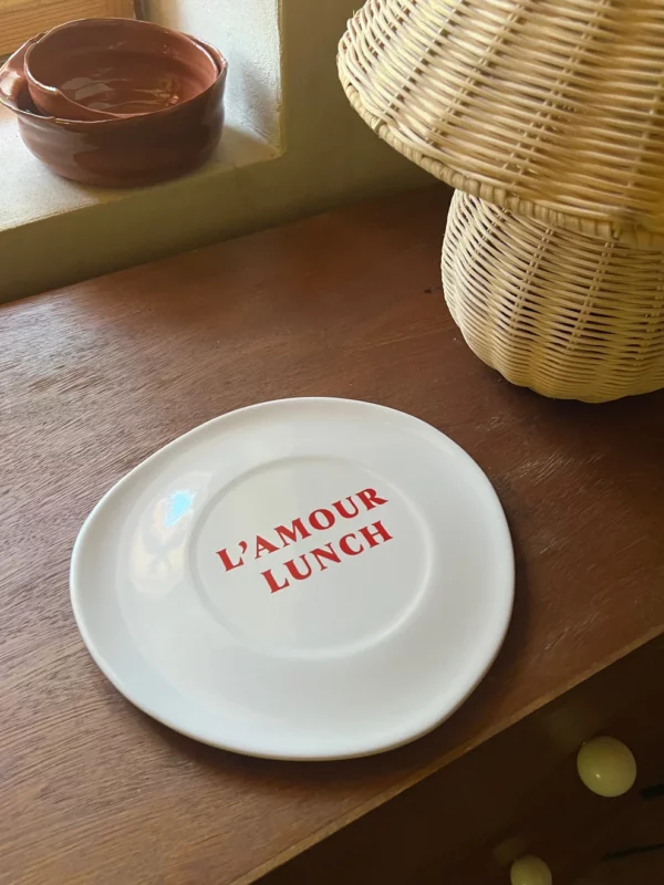 Assiette en céramique - L'Amour Lunch