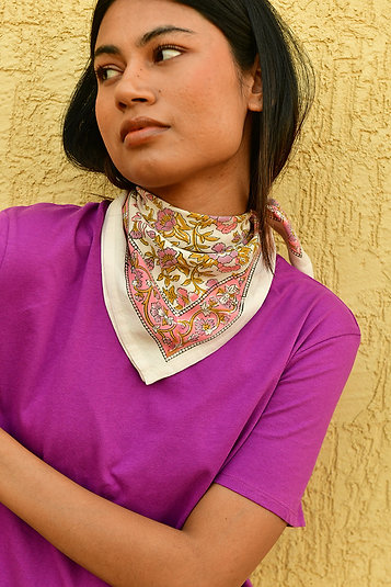 Petit foulard CALYPSO Ecru