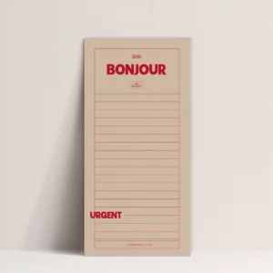 Bloc Note - Bonjour