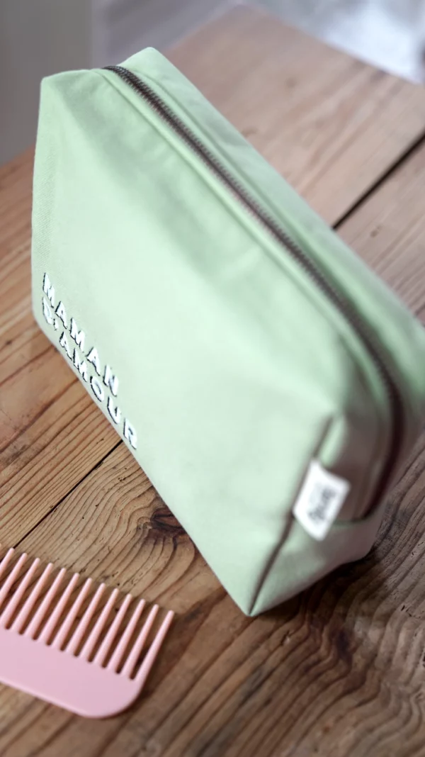 Trousse de toilette Maman d'amour vert d'eau – Image 2