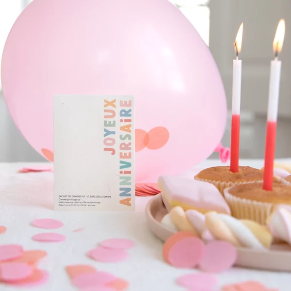Sachet de graines de Fleurs des champs - Joyeux Anniversaire – Image 2