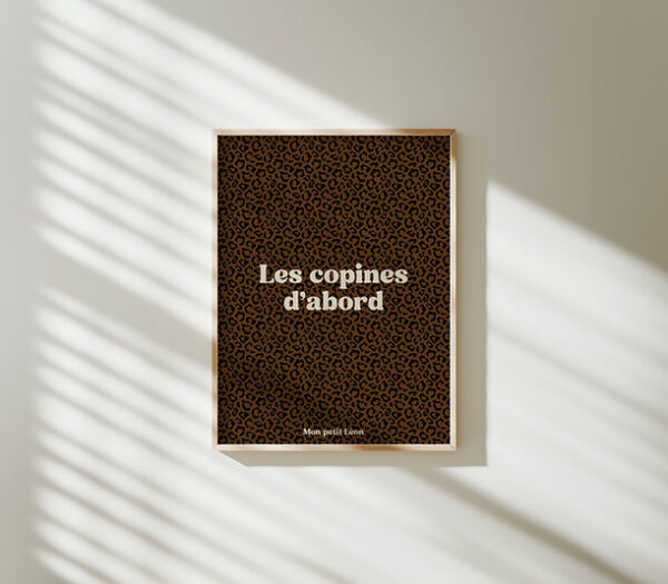 Affiche A4 LES COPINES D'ABORD Léopard