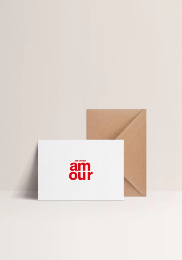 Carte - Mots d'amour