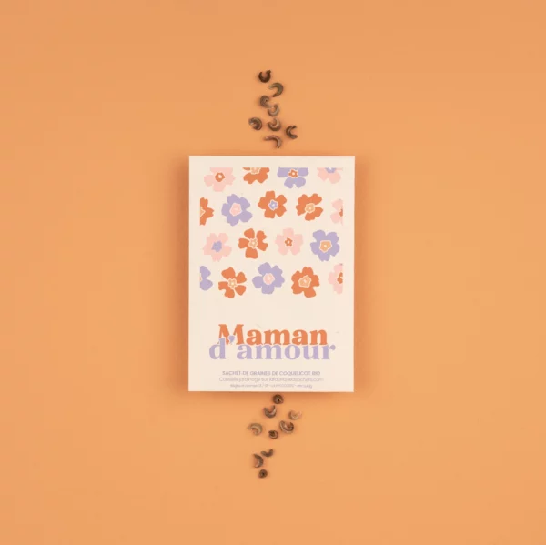 Sachet de graines de coquelicot - Maman d'amour