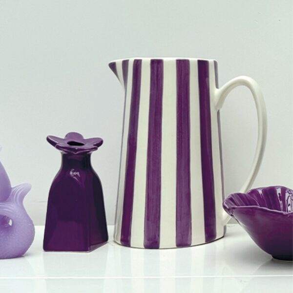 Pichet rayure violet – Image 2