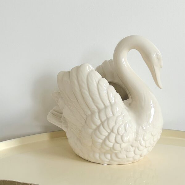 Vase cygne blanc – Image 2